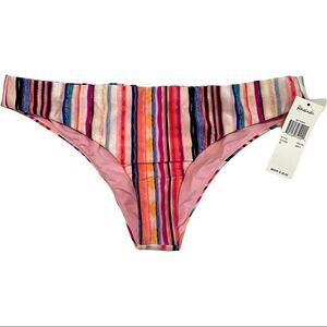Raisins Muticolor Stripe Bikini Bottom Sz M NWT